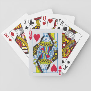 Königin des Herzens - Karten für das Fahrradspiele Spielkarten