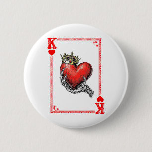 Königin des Herzens Kartenspiel - Übereinstimmung Button