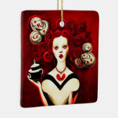Königin des Herzens Keramikornament (Rechts)