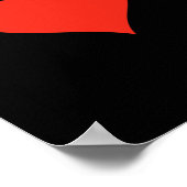 Königin des Herzens Kostümdecke Kartenspielen Poster (Ecke)