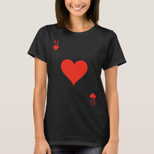Königin des Herzens Kostümdecke Kartenspielen T-Shirt