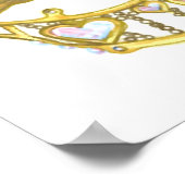 Königin des Herzens Kronposter Tiara Poster (Ecke)