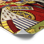 Königin des Herzens, Leinwand Poster (Ecke)