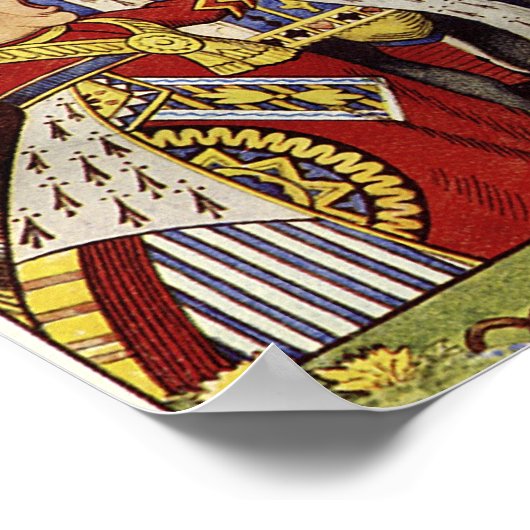 Königin des Herzens, Leinwand Poster (Ecke)