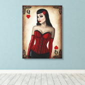 Königin des Herzens Leinwanddruck (Insitu (Holzboden))