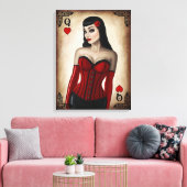 Königin des Herzens Leinwanddruck (Insitu (Wohnzimmer))