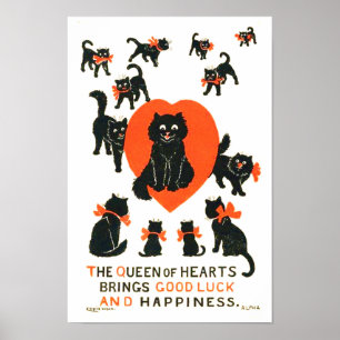 Königin des Herzens, Louis Wain Poster