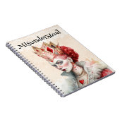 Königin des Herzens - Missverständliches Notebook Notizblock (Rechte Seite)