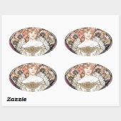 Königin des Herzens Ovaler Aufkleber (Blatt)