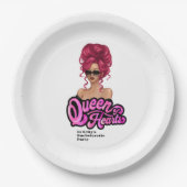 Königin des Herzens Pappteller (Vorderseite)