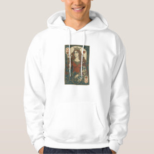 Königin des Herzens — Portrait "Art Nouveau Rosewo Hoodie
