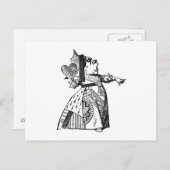 Königin des Herzens Postkarte (Vorne/Hinten)