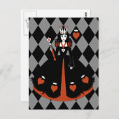 Königin des Herzens Postkarte (Vorne/Hinten)