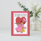 Königin des Herzens Postkarte (Stehend Vorderseite)