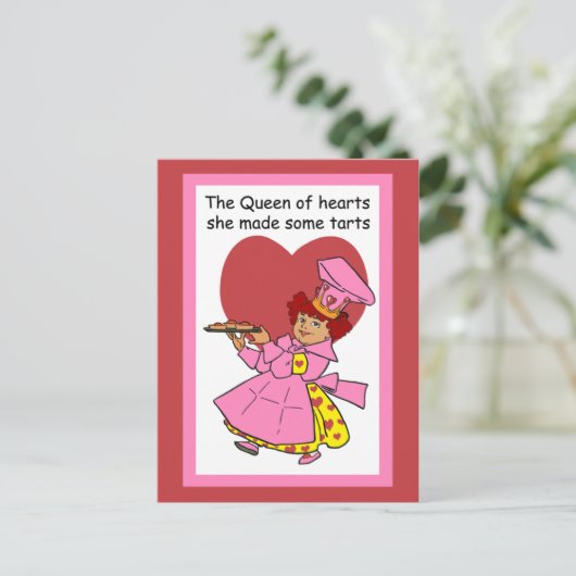 Königin des Herzens Postkarte (Stehend Vorderseite)