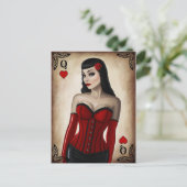 Königin des Herzens Postkarte (Stehend Vorderseite)