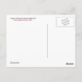 Königin des Herzens Postkarte (Rückseite)