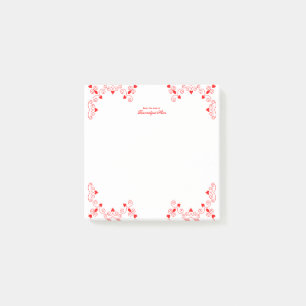 Königin des Herzens - Rot Post-it Klebezettel