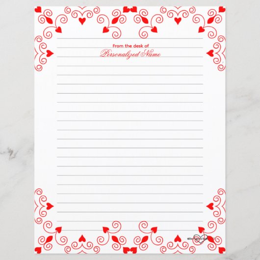 Königin des Herzens - rotes Blatt (Vorderseite)