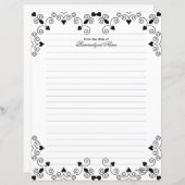 Königin des Herzens - Schwarzes Blatt (Vorne/Hinten)