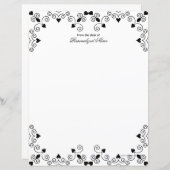 Königin des Herzens - Schwarzes, unausgeglichenes (Vorne/Hinten)