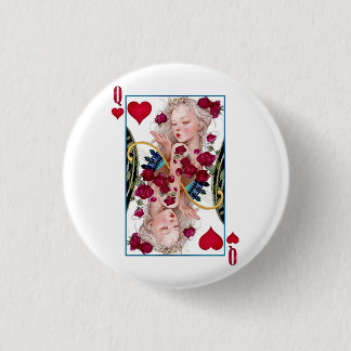Königin des Herzens, überspannte Grafik, Spielkart Button