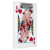 Königin des Herzens, überspannte Grafik, Spielkart Klemmbrett (Rechts)