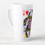 Königin des Herzens, überspannte Grafik, Spielkart Milchtasse (Linke Ecke)