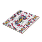 Königin des Herzens und der Blume Fliese (Seite)