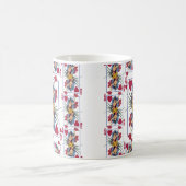 Königin des Herzens und der Blume Kaffeetasse (Mittel)