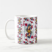 Königin des Herzens und der Blume Kaffeetasse (Links)