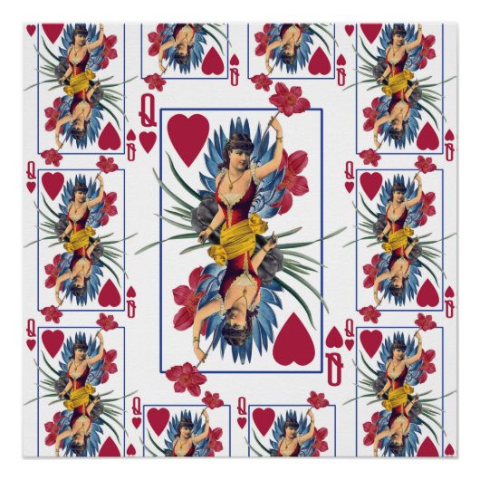 Königin des Herzens und der Blume Poster (Vorderseite)