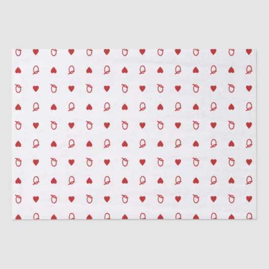 Königin des Herzens Valentinstag Moderne Karte Seidenpapier (Vorderseite)