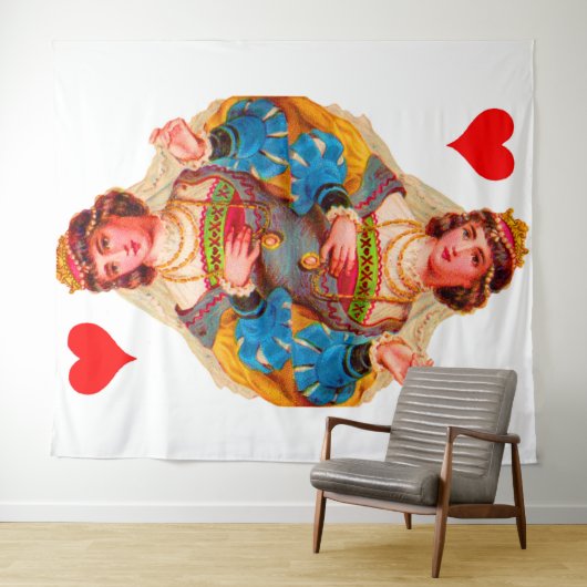 Königin des Herzens Wandteppich (Beispiel (Horizontal))