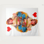 Königin des Herzens Wandteppich (Vorderseite (Horizontal))