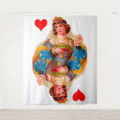 Königin des Herzens Wandteppich (Vorderseite)