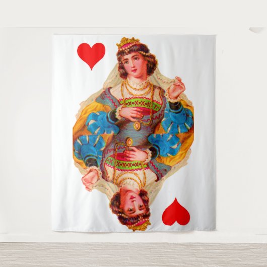 Königin des Herzens Wandteppich (Vorderseite)
