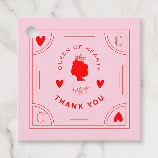 Königin des Herzens zum Geburtstag Geschenkanhänger (Vorderseite)