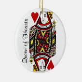 Königin des Herzensornaments Keramikornament (Rechts)