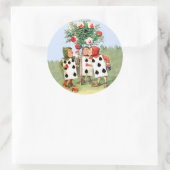 Königin des Herzogs Paint the Queens Rose Runder Aufkleber (Tasche)