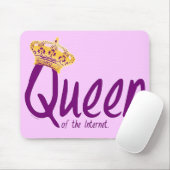 Königin des Internets Mousepad (Mit Mouse)