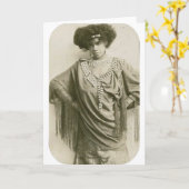 "Königin des Kakewalk", Aida Overton Walker Karte (Gelbe Blume)