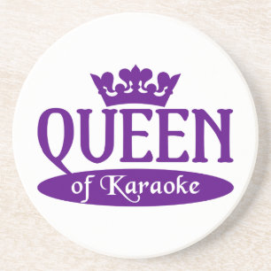 Königin des Karaoke-Untersetzer Sandstein Untersetzer