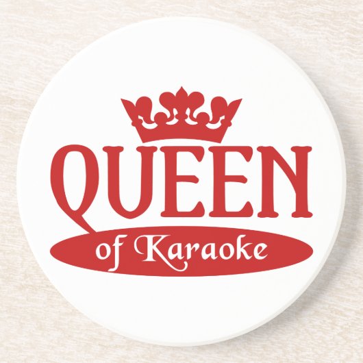 Königin des Karaoke-Untersetzer Untersetzer (Vorne)