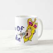 Königin des Karaokes Kaffeetasse (VorderseiteRechts)