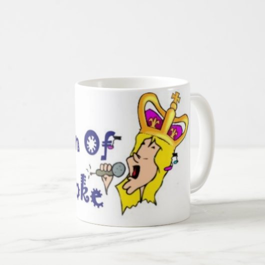 Königin des Karaokes Kaffeetasse (VorderseiteRechts)