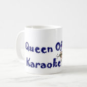 Königin des Karaokes Kaffeetasse (Vorderseite Links)