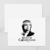 Königin des Kommunismus Postkarte (Vorne/Hinten)