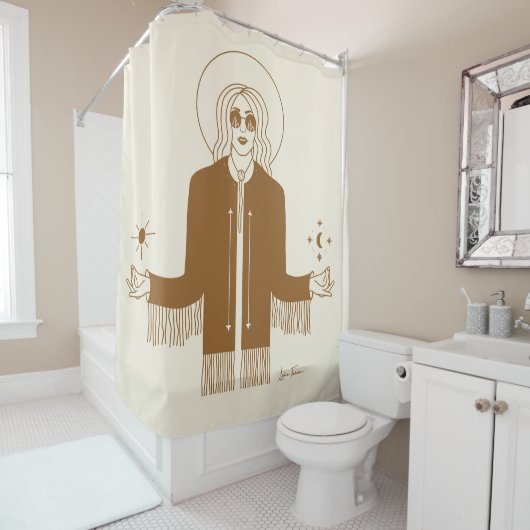 Königin des Kosmos-Duschvorhangs Duschvorhang (Beispiel)