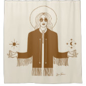 Königin des Kosmos-Duschvorhangs Duschvorhang (Vorderseite)